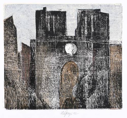 Georgi, Karlheinz -  -  - Ohne Titel (Kirchenfassade)