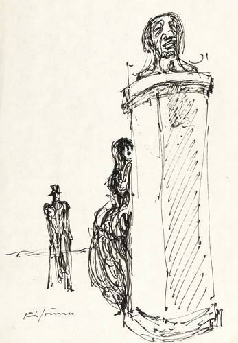 Gruner, Rudi - An der Litfaßsäule - An der Litfaßsäule - 