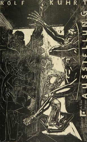 Kuhrt, Rolf - Ausstellungsplakat Galerie unter den Linden - Ausstellungsplakat Galerie unter den Linden - Zeichnungen und Druckgrafik