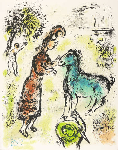 Chagall, Marc -  -  - Athena und das Pferd