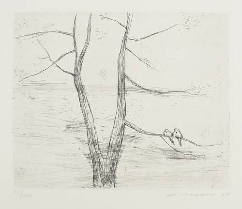 Mohr, Arno -  -  - baum mit Vögeln