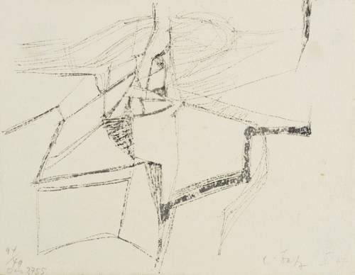 Batz, Eugen -  -  - Ohne Titel (Informelle Komposition)