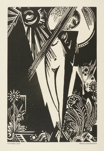 Graf, Gottfried -  -  - Mädchen mit Paradiesvogel