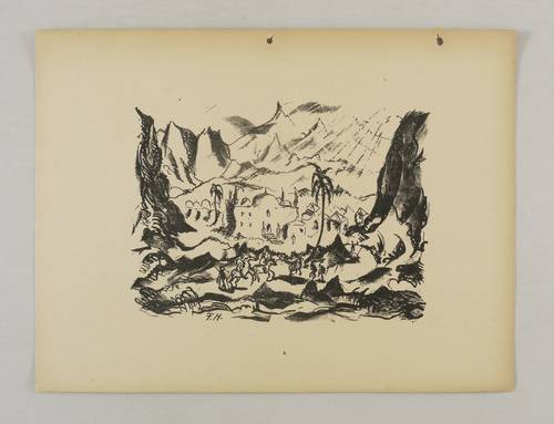 Heckendorf, Franz -  -  - Orientalische Landschaft