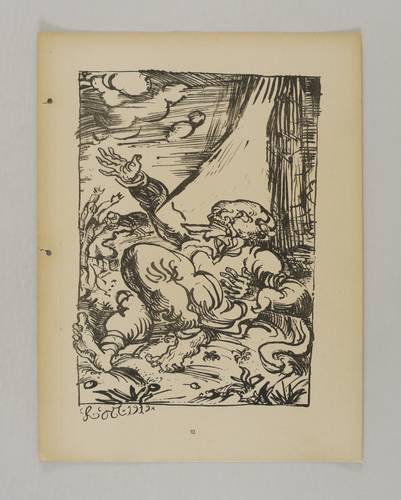 Meidner, Ludwig -  -  - Vision des Apostels Paulus