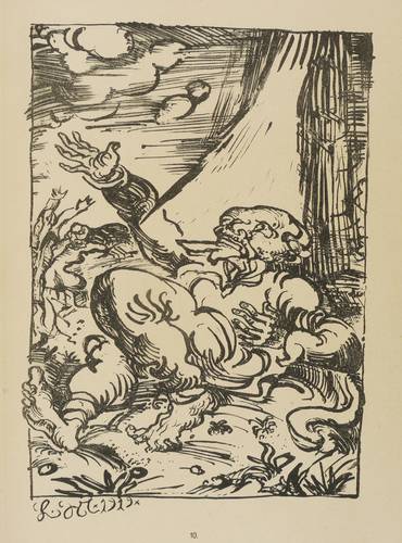 Meidner, Ludwig -  -  - Vision des Apostels Paulus