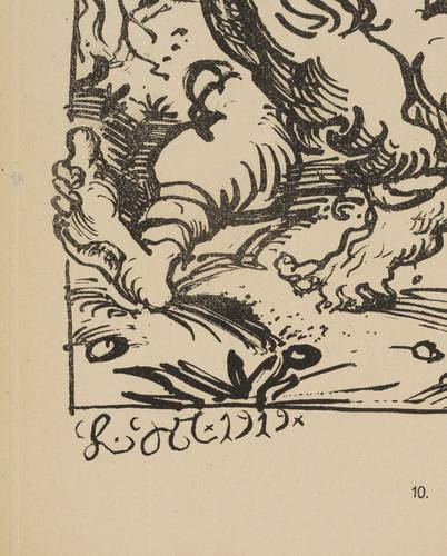 Meidner, Ludwig -  -  - Vision des Apostels Paulus