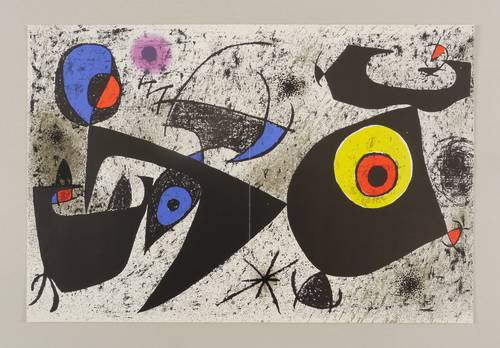 Miro, Joan -  -  - Hommage à Miró (Das gelbe und rote Auge)