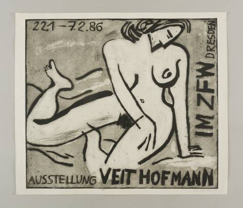 Hofmann, Veit - Ausstellungsplakat ZFW - Ausstellungsplakat ZFW - Großer Akt