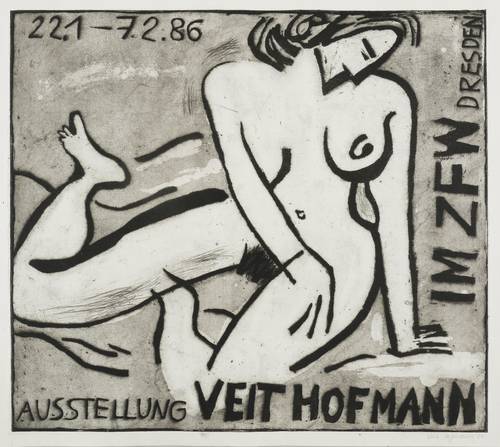 Hofmann, Veit - Ausstellungsplakat ZFW - Ausstellungsplakat ZFW - Großer Akt