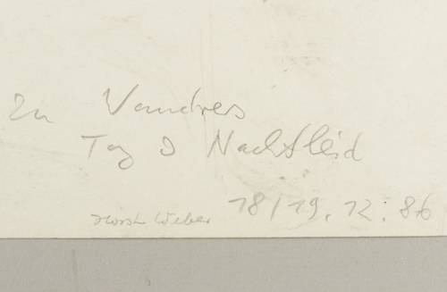 Weber, Horst - Wandrers Nachtlied (Wolfgang Goehte) - Wandrers Nachtlied (Wolfgang Goehte) - Tag- und Nachtleid (18./19.12.1986)