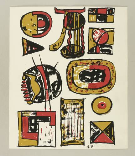Heinze, Frieder -  -  - Ohne Titel (Zeichen und Symbole)