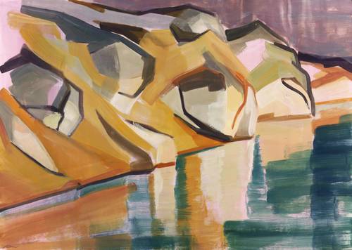 Kern, Anne -  -  - Steinspiegelung in Orange