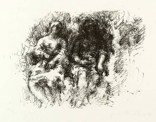 Kettner, Gerhard -  -  - Mädchenpaar im Baumschatten