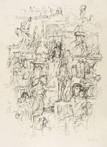 Kettner, Gerhard -  -  - Ohne Titel (Menschen in der Stadt)