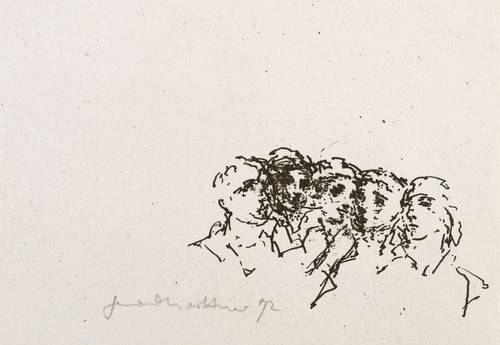 Kettner, Gerhard -  -  - Ohne Titel (Schwatzende)