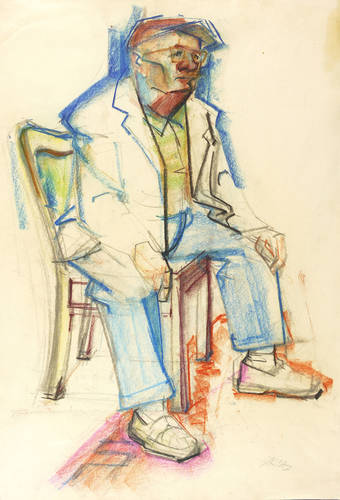 Klotz, Siegfried -  -  - Arbeiter, sitzend