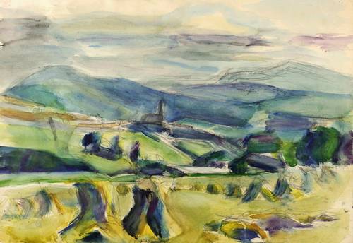 Klotz, Siegfried -  -  - Vogtländische Landschaft (Spätsommer)