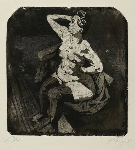 Körnig, Hans -  -  - Sitzender Akt