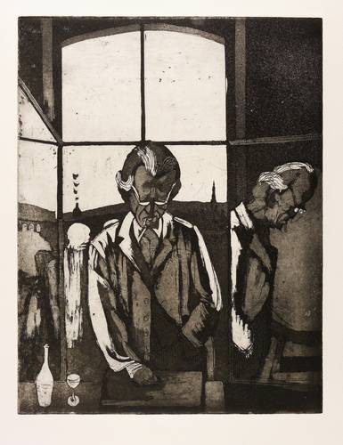 Körnig, Hans -  -  - Otto Dix arbeitet in Dresden