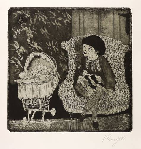 Körnig, Hans -  -  - Mein Töchterchen im Stuhl