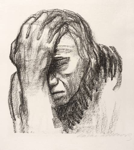 Kollwitz, Käthe -  -  - Nachdenkende Frau