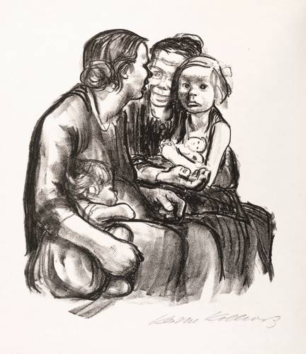 Kollwitz, Käthe -  -  - Zwei schwatzende Frauen