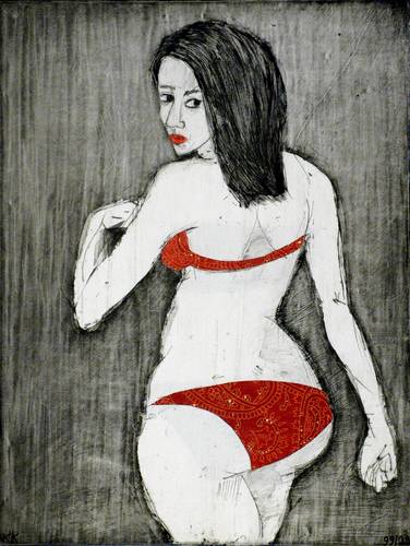 Kretschmer, Katharina -  -  - Ophelia (mit rotbraunem Bikini)