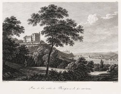 Siebeneichen (Meißen) - Schloss Siebeneichen - Schloss Siebeneichen - Vue de la ville de Meissen et de ses environs