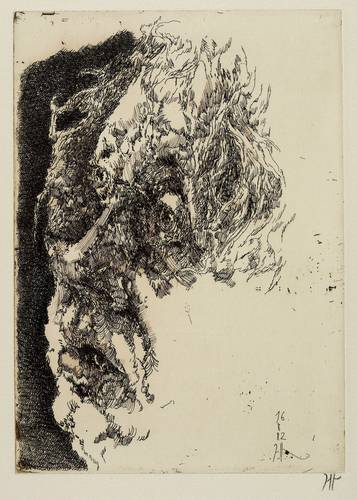 Janssen, Horst - Selbstporträt - Selbstporträt - elegisch