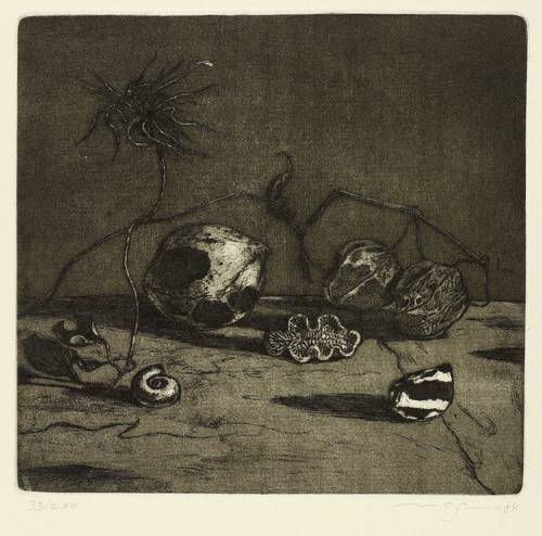 Magnus, Klaus -  -  - Stillleben mit Feuerstein