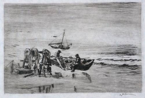 Klemm, Walther - Fischer am Strand - Fischer am Strand - 