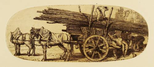 Maclaughlan, Donald Shaw - Gerüstarbeiter mit Pferdegespann - Gerüstarbeiter mit Pferdegespann - 