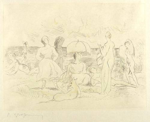 Großmann, Rudolf -  -  - Am Strand