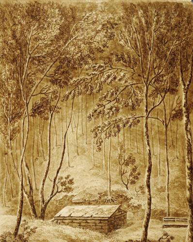 Deutscher Zeichner -  -  - Quelle bei Brückenau