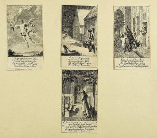 Chodowiecki, Nikolaus Daniel -  -  - 12 Blätter verschiedenen Inhalts