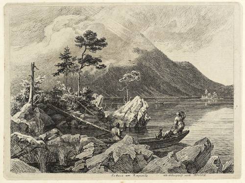 Busse, Georg Heinrich -  -  - Eibsee am Zugspitz als Uebergang nach Italien