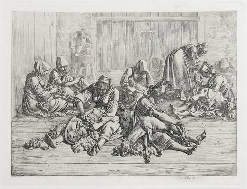 Klein, Johann Adam -  -  - Die Schafschur