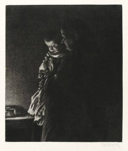 Kalckreuth, Leopold Graf von -  -  - Ninnenei und Muhme