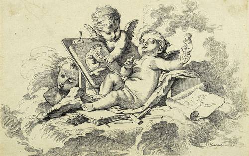 Hertel, Georg Leopold - Die schönen Künste - Die schönen Künste - La Sculpture. Die Bildhauerei