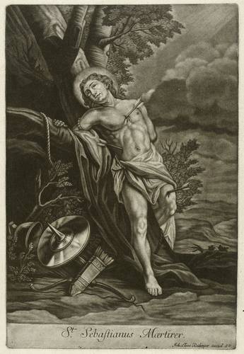 Ridinger, Johann Elias -  -  - St. Sebastianus Maertirer. Heiliger Sebastian