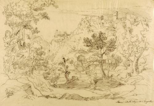 Koch, Joseph Anton -  -  - Narni. Vedute del ponte d'Auguste