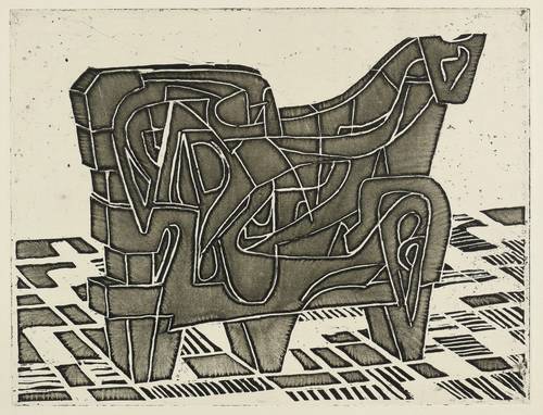 Lachnit, Max -  -  - Abstrakte Plastik im Raum