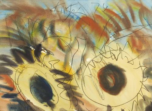 Schmidt-Kirstein, Helmut -  -  - Späte Sonnenblumen