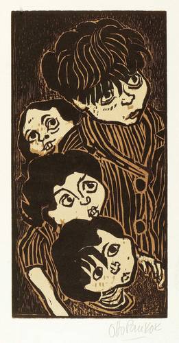 Pankok, Otto -  -  - Lauschende Kinder