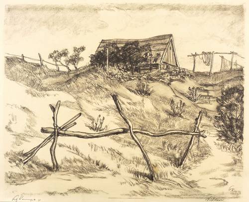 Kempe, Fritz -  -  - Nidden (Fischerhütte in Nidda)