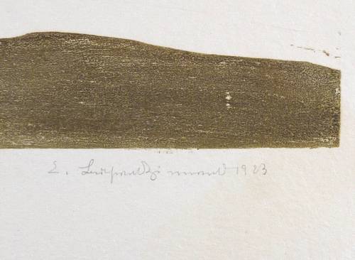 Buchwald-Zinnwald, Erich -  -  - Schneereste in Zinnwald