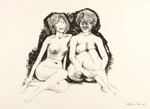 Grzimek, Waldemar -  -  - Zwei sitzende Akte