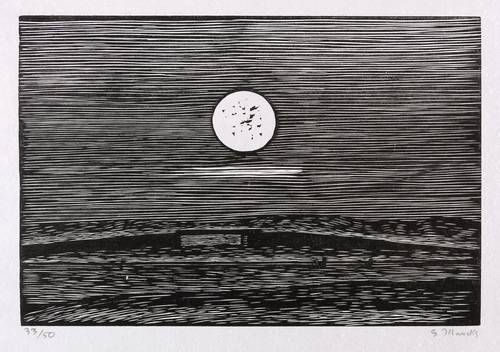 Marcks, Gerhard -  -  - Brücke bei Abendsonne