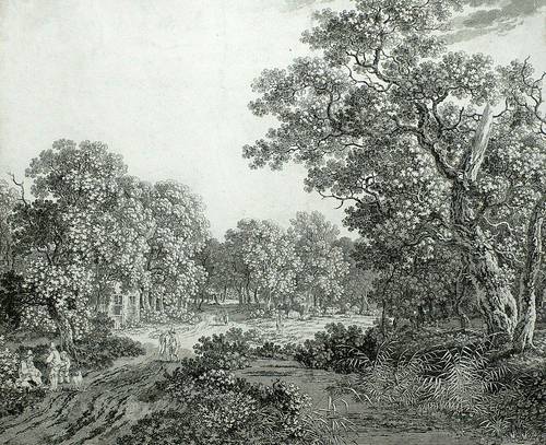 Richter, Carl August -  -  - Gegend bei Harlem (nach Ruisdael)